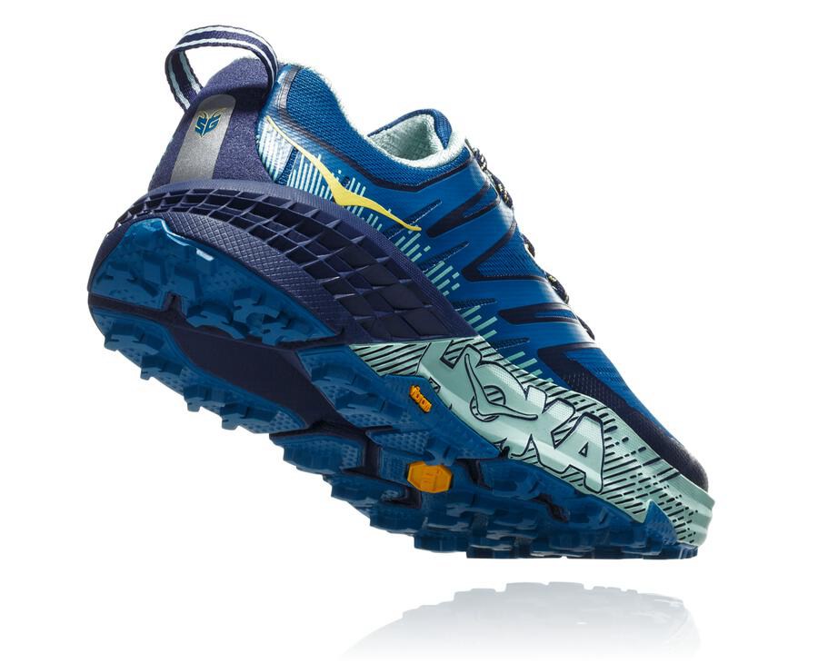 Zapatillas Trail Hoka One One Mujer - Speedgoat 3 - Azules - LEF046581